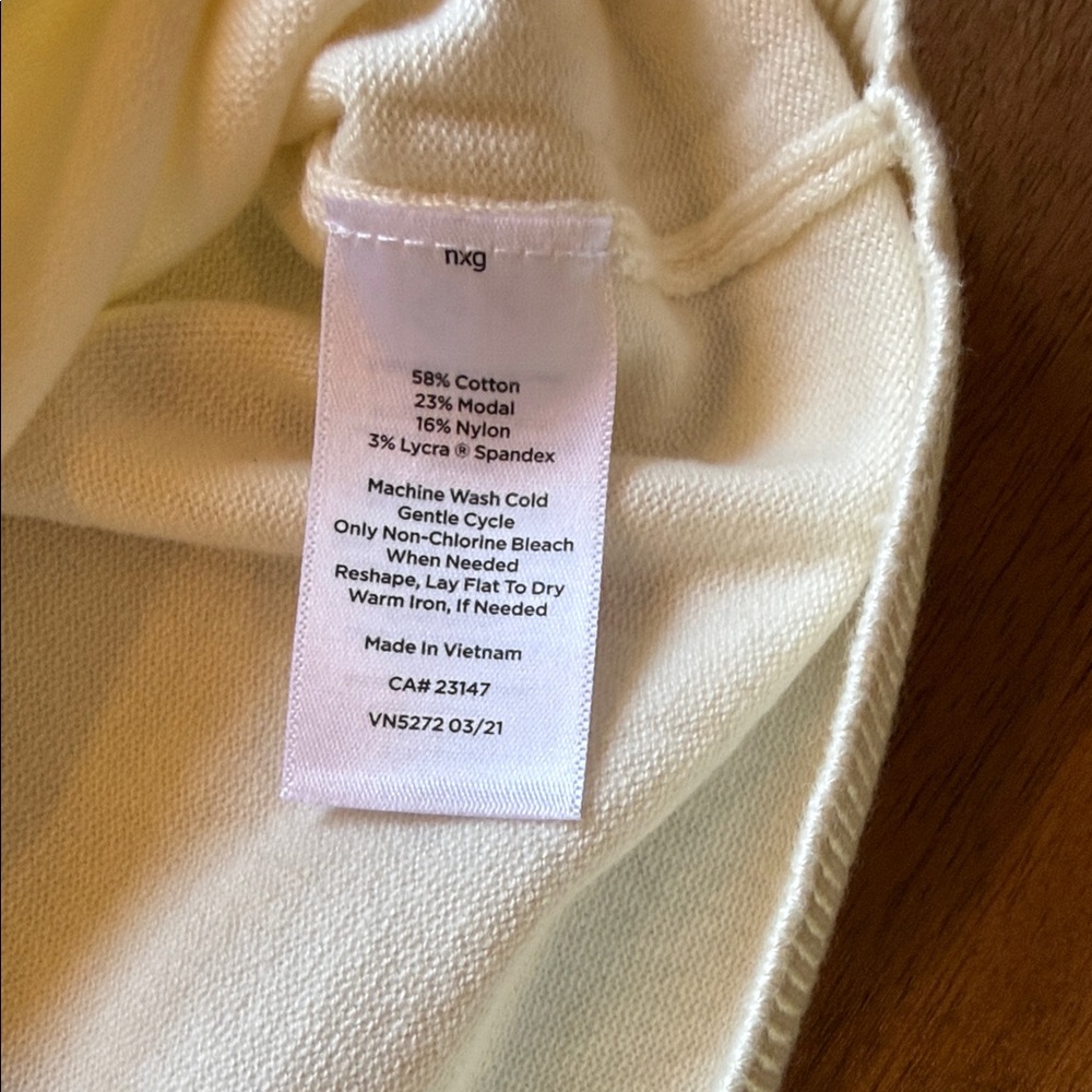 Cream Talbots Turtleneck Sweater with Button-Detail Sleeves NWT - Picture 4 of 7